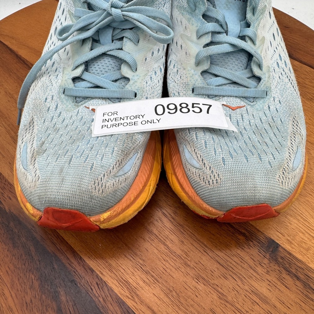 Hoka One One Clifton 8 Shoes Women's 10.5 Aqua Blue Running Athletic Sneakers - Picture 10 of 10